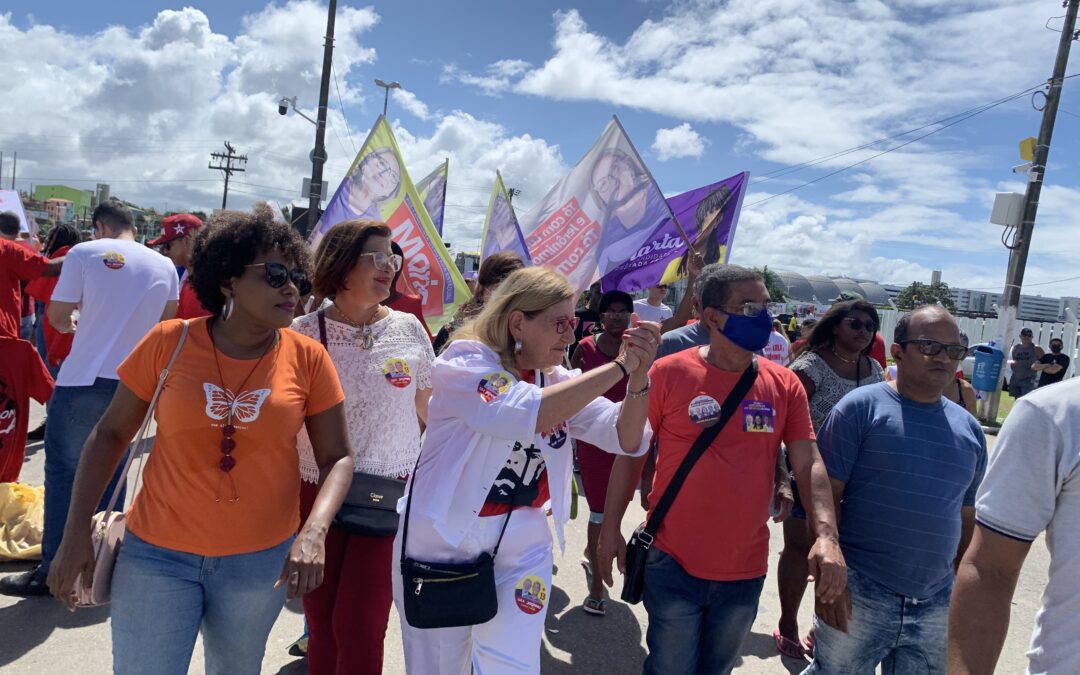 Maria del Carmen realiza plenária em Salvador neste domingo (25)
